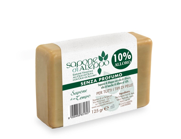 Sapone di Aleppo 125 gr. | 10% Alloro - Sapone